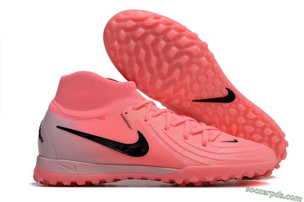Nike Phantom Luna 2 Elite TF High-Tops Football Shoes - Pink/Black/White 1