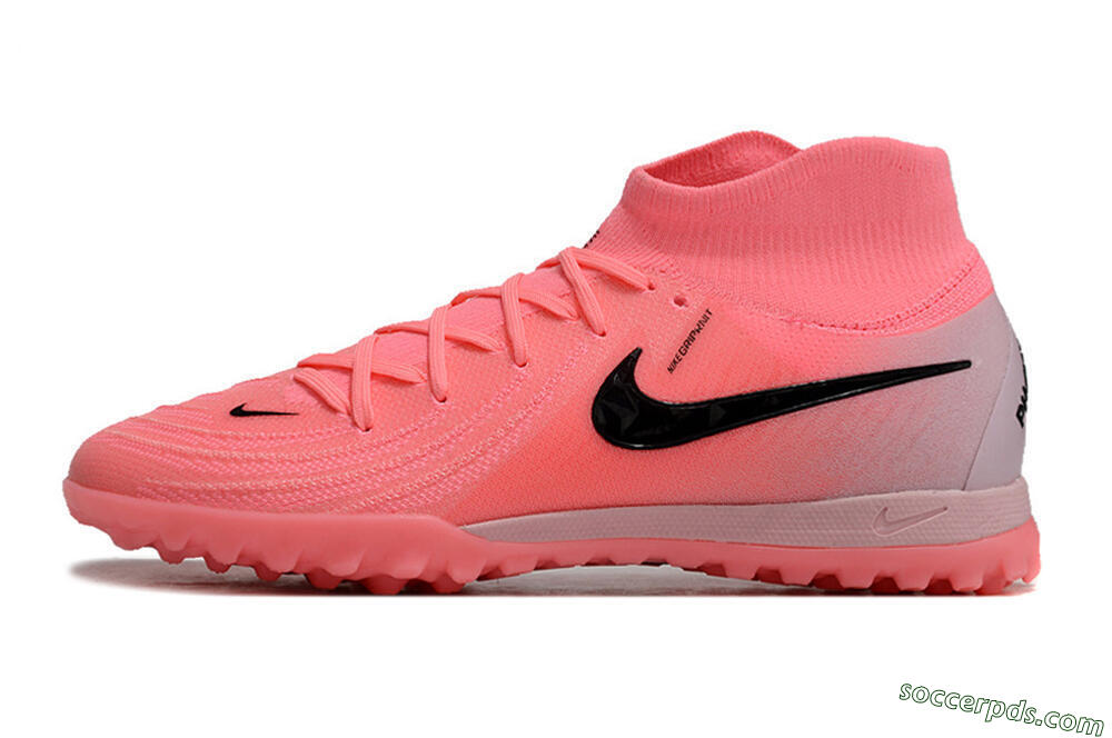 Nike Phantom Luna 2 Elite TF High-Tops Football Shoes - Pink/Black/White 2