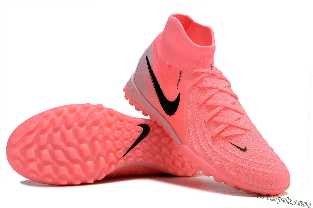 Nike Phantom Luna 2 Elite TF High-Tops Football Shoes - Pink/Black/White 3