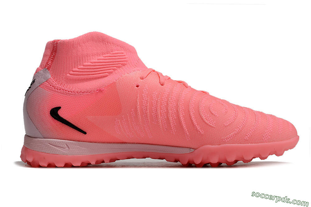 Nike Phantom Luna 2 Elite TF High-Tops Football Shoes - Pink/Black/White 7