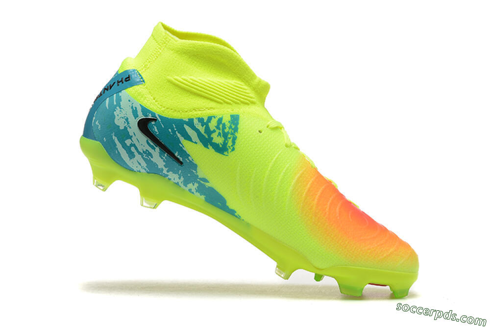 Nike Phantom Luna Elite NU FG High-Tops Football Boots - Yellow/Orange/Black 7