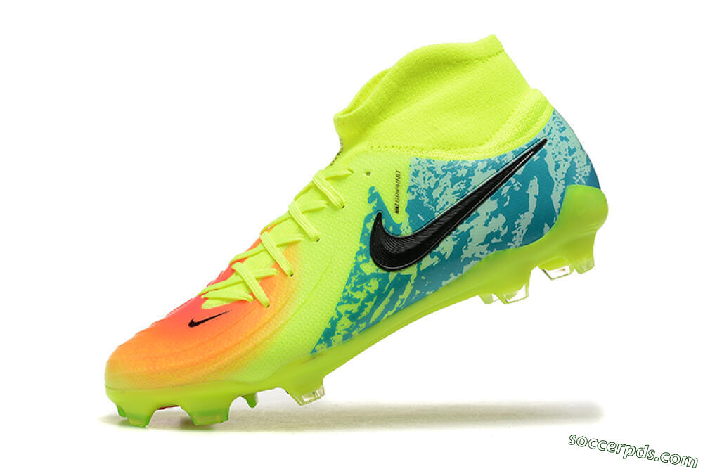 Nike Phantom Luna Elite NU FG High-Tops Football Boots - Yellow/Orange/Black 8
