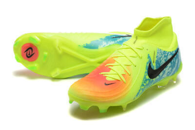 Nike Phantom Luna Elite NU FG High-Tops Football Boots - Yellow/Orange/Black