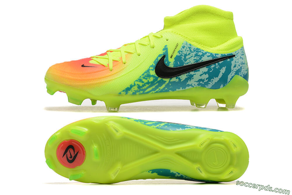 Nike Phantom Luna Elite NU FG High-Tops Football Boots - Yellow/Orange/Black 0