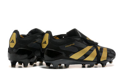 Adidas Predator Elite Foldover Tongue FG Low-Tops Football Boots - Black/Gold