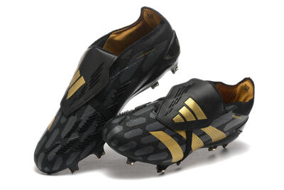 Adidas Predator Elite Foldover Tongue FG Low-Tops Football Boots - Black/Gold