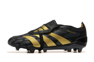 Adidas Predator Elite Foldover Tongue FG Low-Tops Football Boots - Black/Gold