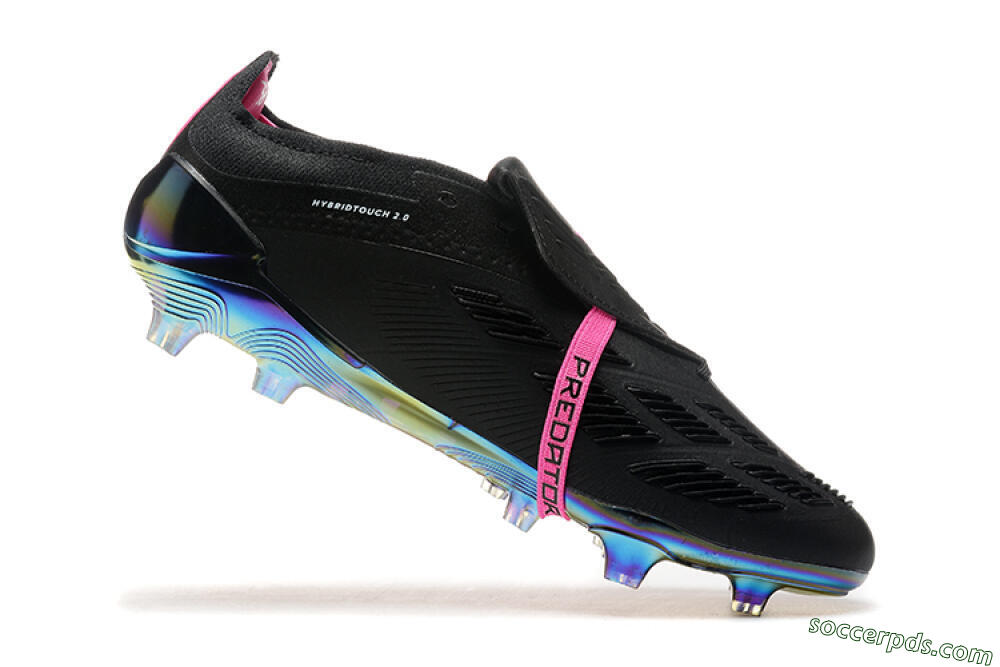 Adidas Predator Elite Foldover Tongue FG Low-Tops Football Boots - Black/Pink 7