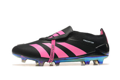 Adidas Predator Elite Foldover Tongue FG Low-Tops Football Boots - Black/Pink