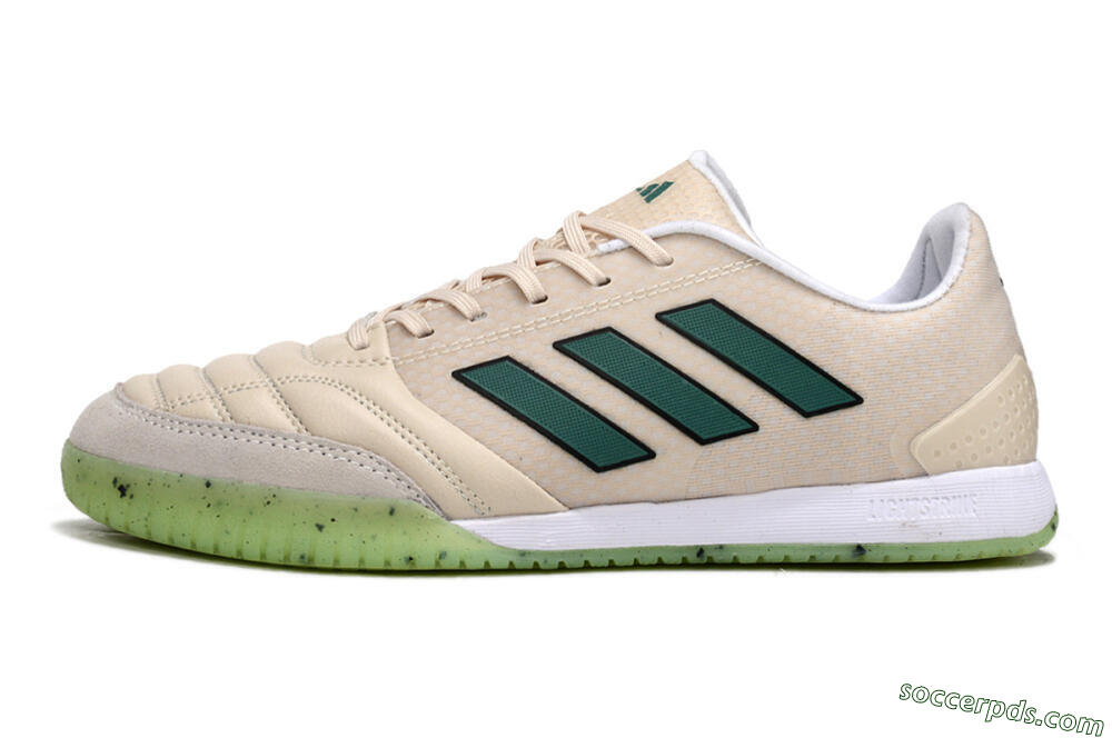 Adidas Top Sala FG Low-Tops Football Shoes - Grey/Green 2