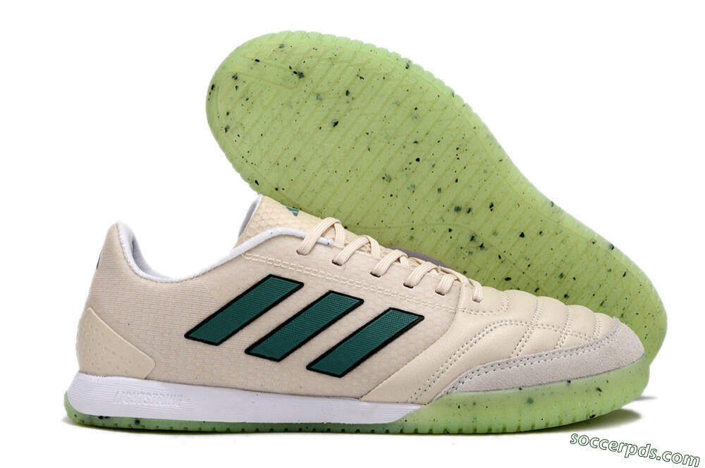 Adidas Top Sala FG Low-Tops Football Shoes - Grey/Green 1