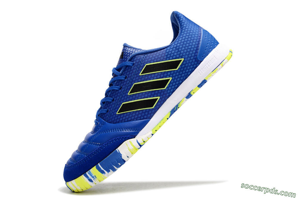 Adidas Top Sala FG Low-Tops Football Shoes - Blue/Black/Yellow 4