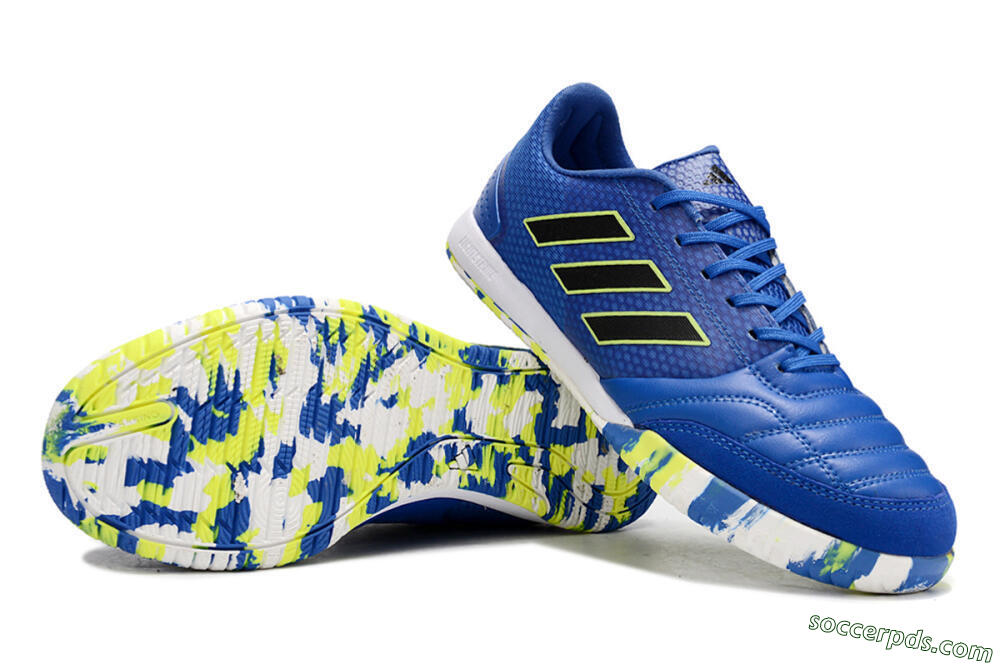 Adidas Top Sala FG Low-Tops Football Shoes - Blue/Black/Yellow 0