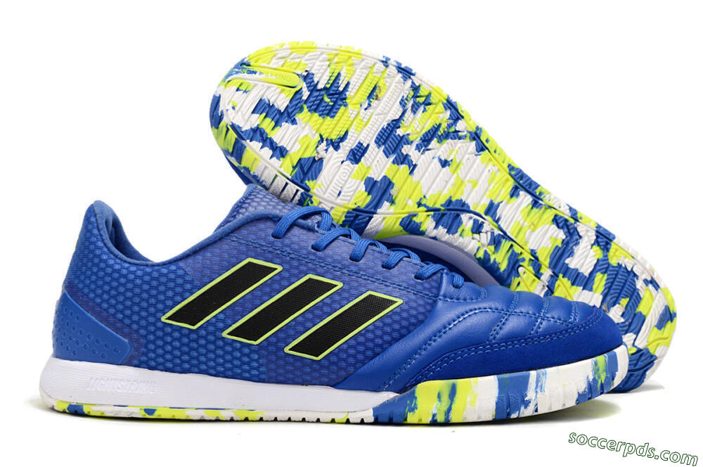 Adidas Top Sala FG Low-Tops Football Shoes - Blue/Black/Yellow 1