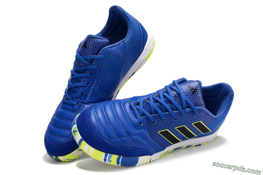 Adidas Top Sala FG Low-Tops Football Shoes - Blue/Black/Yellow 3