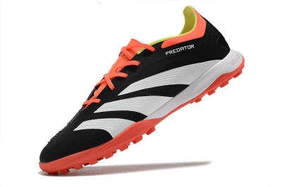 Adidas Predator 24 Elite TF Low-Tops Football Shoes - Black/White/Orange