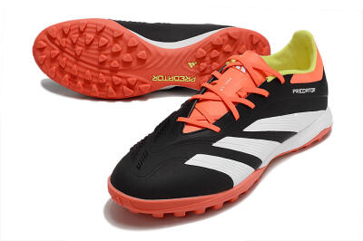 Adidas Predator 24 Elite TF Low-Tops Football Shoes - Black/White/Orange