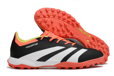 Adidas Predator 24 Elite TF Low-Tops Football Shoes - Black/White/Orange