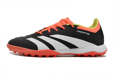 Adidas Predator 24 Elite TF Low-Tops Football Shoes - Black/White/Orange