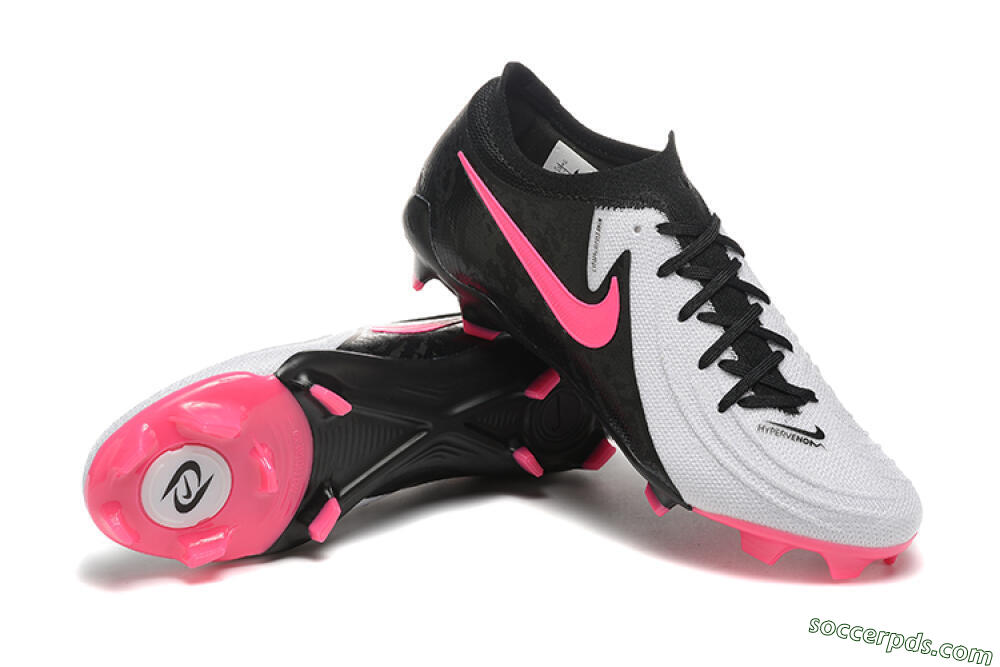 Nike Phantom Luna Elite NU FG Low-Tops Football Boots - White/Black/Pink 4