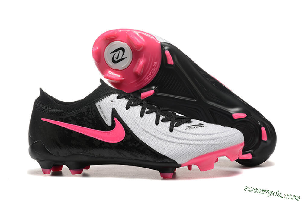 Nike Phantom Luna Elite NU FG Low-Tops Football Boots - White/Black/Pink 1