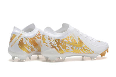 Nike Phantom Luna Elite NU FG Low-Tops Football Boots - White/Gold