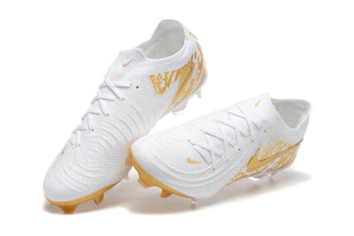 Nike Phantom Luna Elite NU FG Low-Tops Football Boots - White/Gold