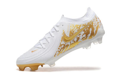 Nike Phantom Luna Elite NU FG Low-Tops Football Boots - White/Gold