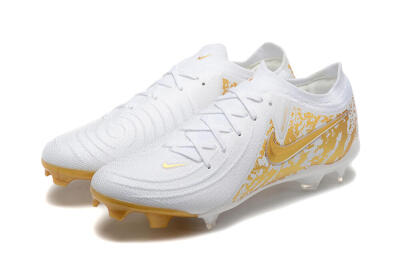 Nike Phantom Luna Elite NU FG Low-Tops Football Boots - White/Gold