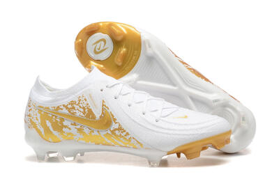 Nike Phantom Luna Elite NU FG Low-Tops Football Boots - White/Gold