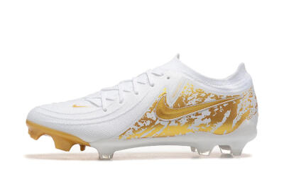 Nike Phantom Luna Elite NU FG Low-Tops Football Boots - White/Gold
