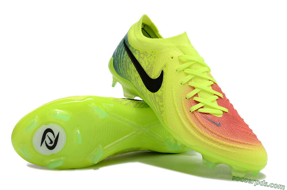 Nike Phantom Luna Elite NU FG Low-Tops Football Boots - Yellow/Black/Orange 3