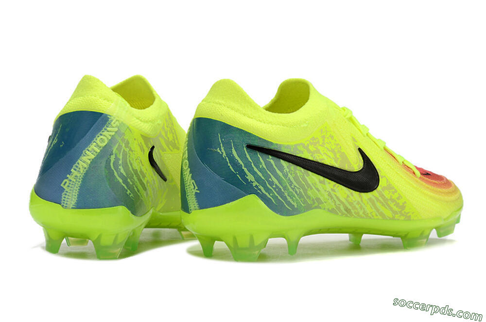 Nike Phantom Luna Elite NU FG Low-Tops Football Boots - Yellow/Black/Orange 6
