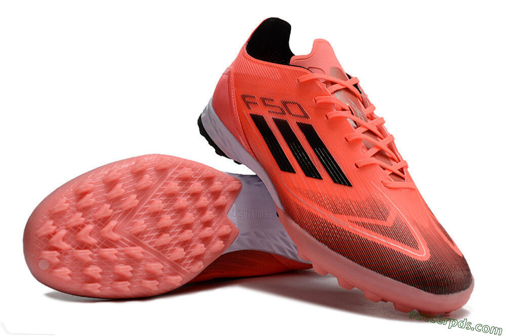 Adidas F50 Adizero TF Low-Tops Football Shoes - Red/Black/White 3