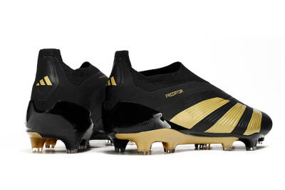 Adidas Predator Accuracy+ Laceless FG Low-Tops Football Boots - Black/Gold