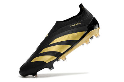 Adidas Predator Accuracy+ Laceless FG Low-Tops Football Boots - Black/Gold