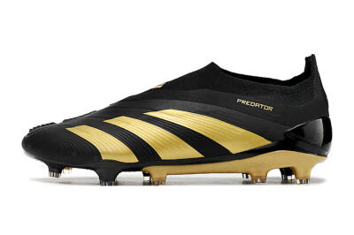 Adidas Predator Accuracy+ Laceless FG Low-Tops Football Boots - Black/Gold