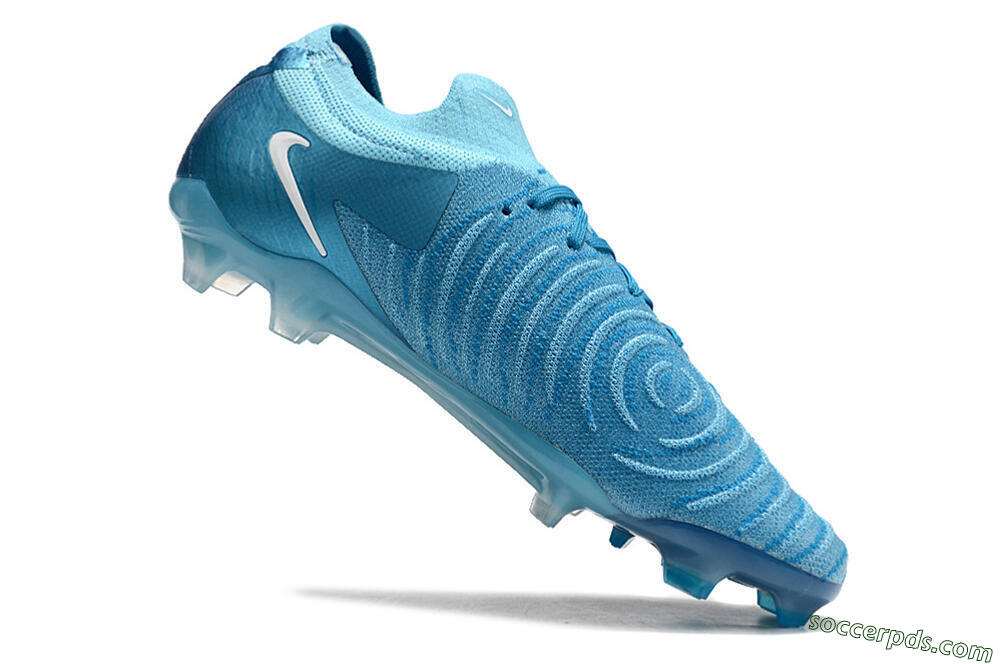 Nike Phantom Luna Elite NU FG Low-Tops Football Boots - Light Blue/White 4