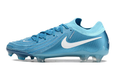 Nike Phantom Luna Elite NU FG Low-Tops Football Boots - Light Blue/White