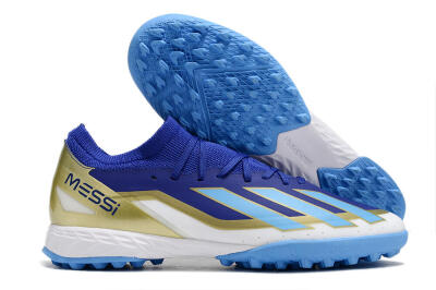 Adidas X Crazyfast.3 Messi TF Low-Tops Football Shoes - Blue/White/Gold