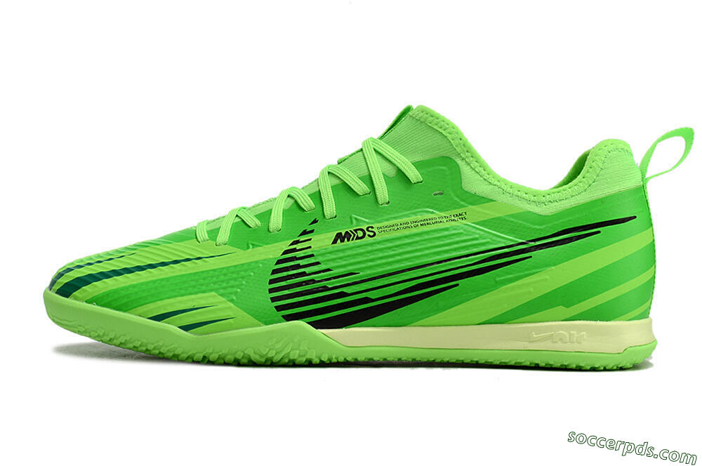 Nike Air Zoom Mercurial Vapor 15 Pro IC Low-Tops Football Shoes - Green/Black/Yellow 2