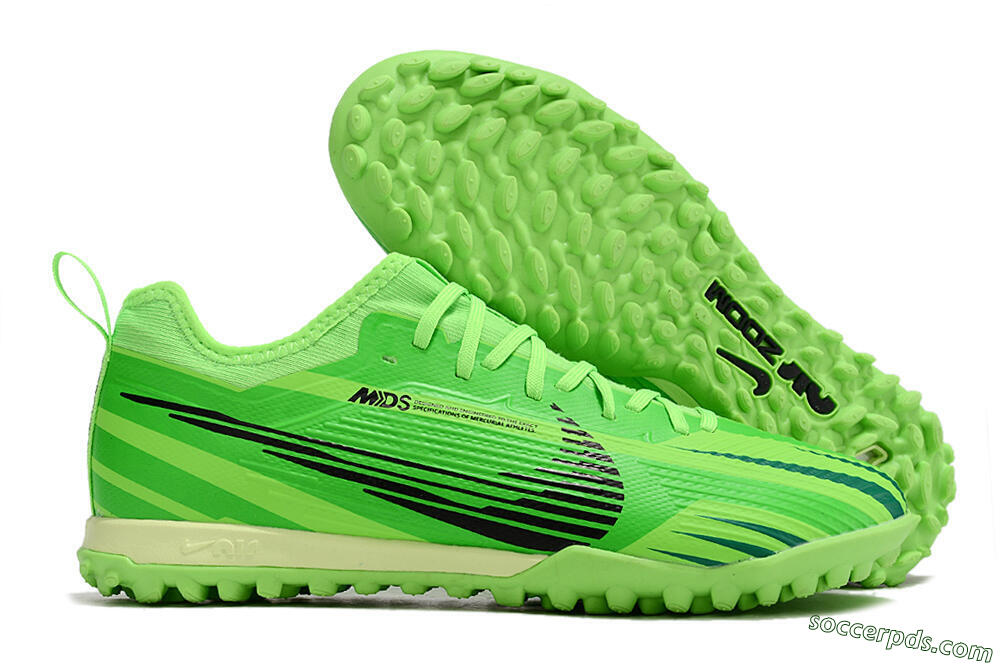 Nike Air Zoom Mercurial Vapor 15 Pro TF Low-Tops Football Shoes - Green/Black/Yellow 1