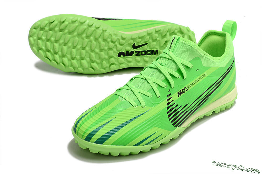 Nike Air Zoom Mercurial Vapor 15 Pro TF Low-Tops Football Shoes - Green/Black/Yellow 3