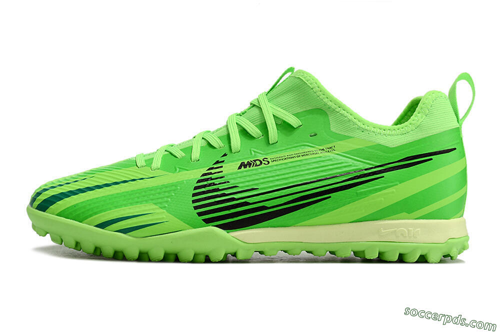 Nike Air Zoom Mercurial Vapor 15 Pro TF Low-Tops Football Shoes - Green/Black/Yellow 2