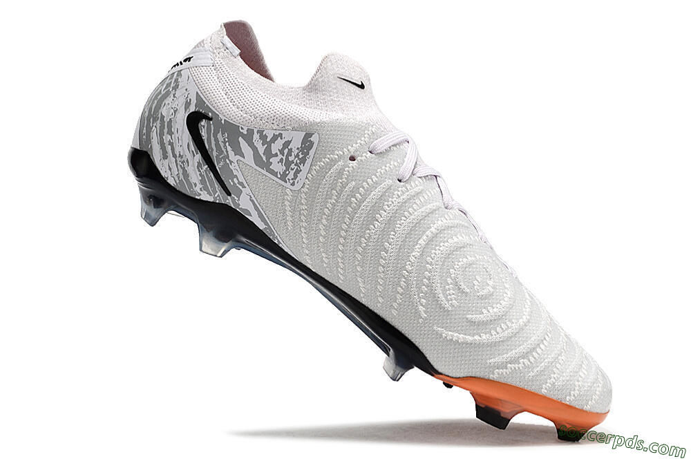 Nike Phantom Luna Elite FG Low-Tops Football Boots - Grey/Orange/Black 5