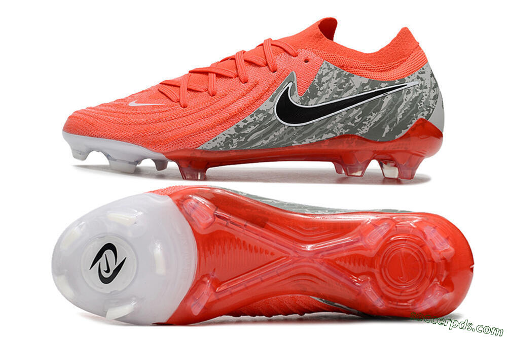 Nike Phantom Luna Elite FG Low-Tops Football Boots - Red/Black/Green 0