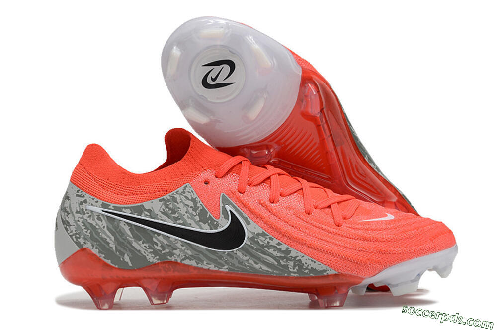 Nike Phantom Luna Elite FG Low-Tops Football Boots - Red/Black/Green 1