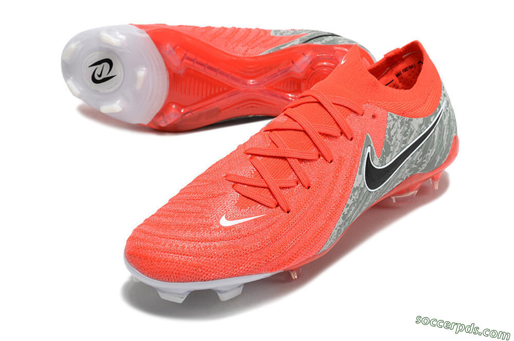 Nike Phantom Luna Elite FG Low-Tops Football Boots - Red/Black/Green 3