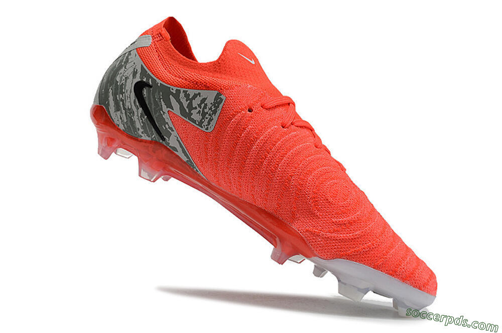Nike Phantom Luna Elite FG Low-Tops Football Boots - Red/Black/Green 4
