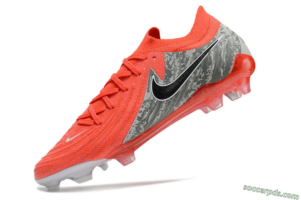 Nike Phantom Luna Elite FG Low-Tops Football Boots - Red/Black/Green 5